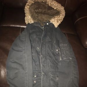 (Men’s?) Hollister Jacket w faux fur lined hood